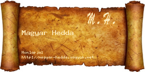 Magyar Hedda névjegykártya